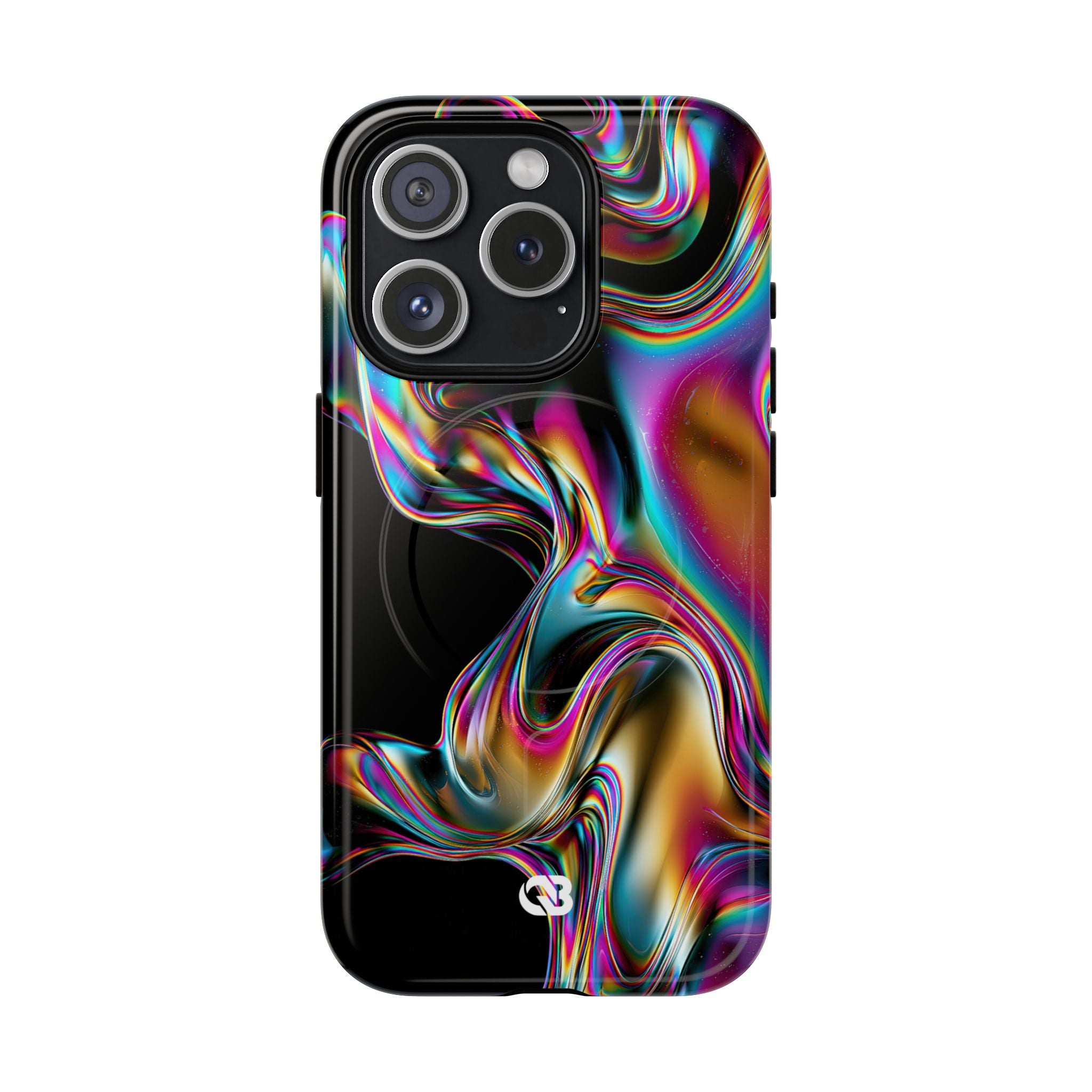 Purple Tough 2.0 Magsafe Phone Case for iPhone - Liquid Neon Chrome