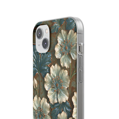 Gilded Blossom Reverie · Lite Phone Case for iPhone ·  Teal