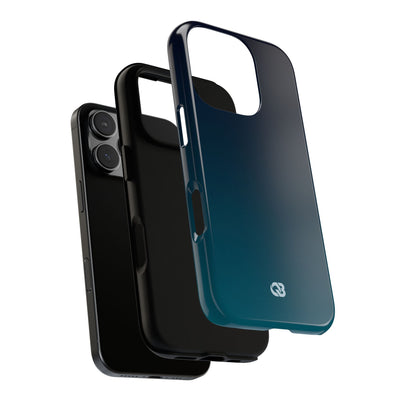 Teal Tough Phone Case for iPhone - Abyss Teal Haze