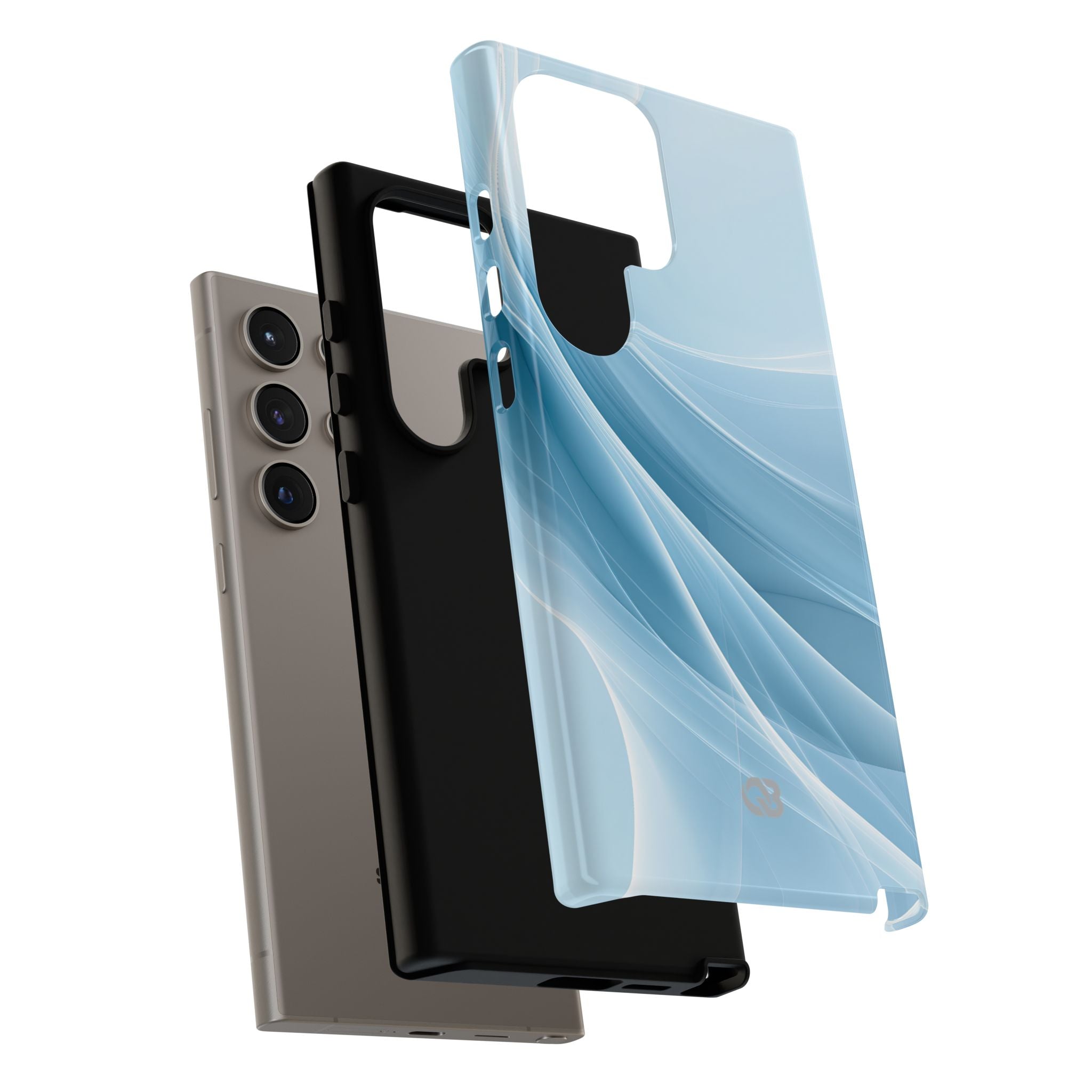 Blue Tough Phone Case for Samsung - Arctic Silk Drift