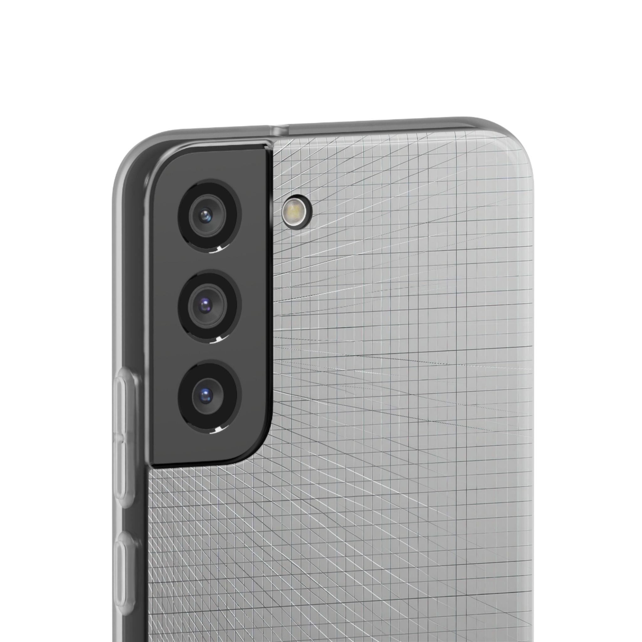 Grey Lite Phone Case for Samsung - Chrome Mesh Warp