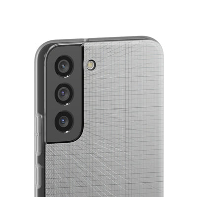 Grey Lite Phone Case for Samsung - Chrome Mesh Warp