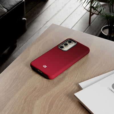 Red Tough Phone Case for Samsung - Crimson Velvet Fade