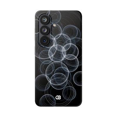 Black Lite Phone Case for Samsung - Frosted Ring Matrix