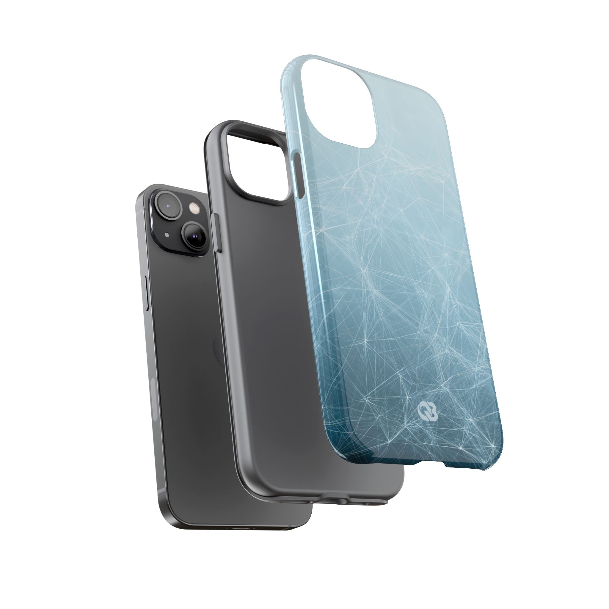 Teal Tough Phone Case for iPhone - Arctic Digital Nexus