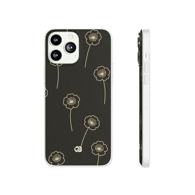 Nocturne Bloom Contours · Lite Phone Case for iPhone ·  Black