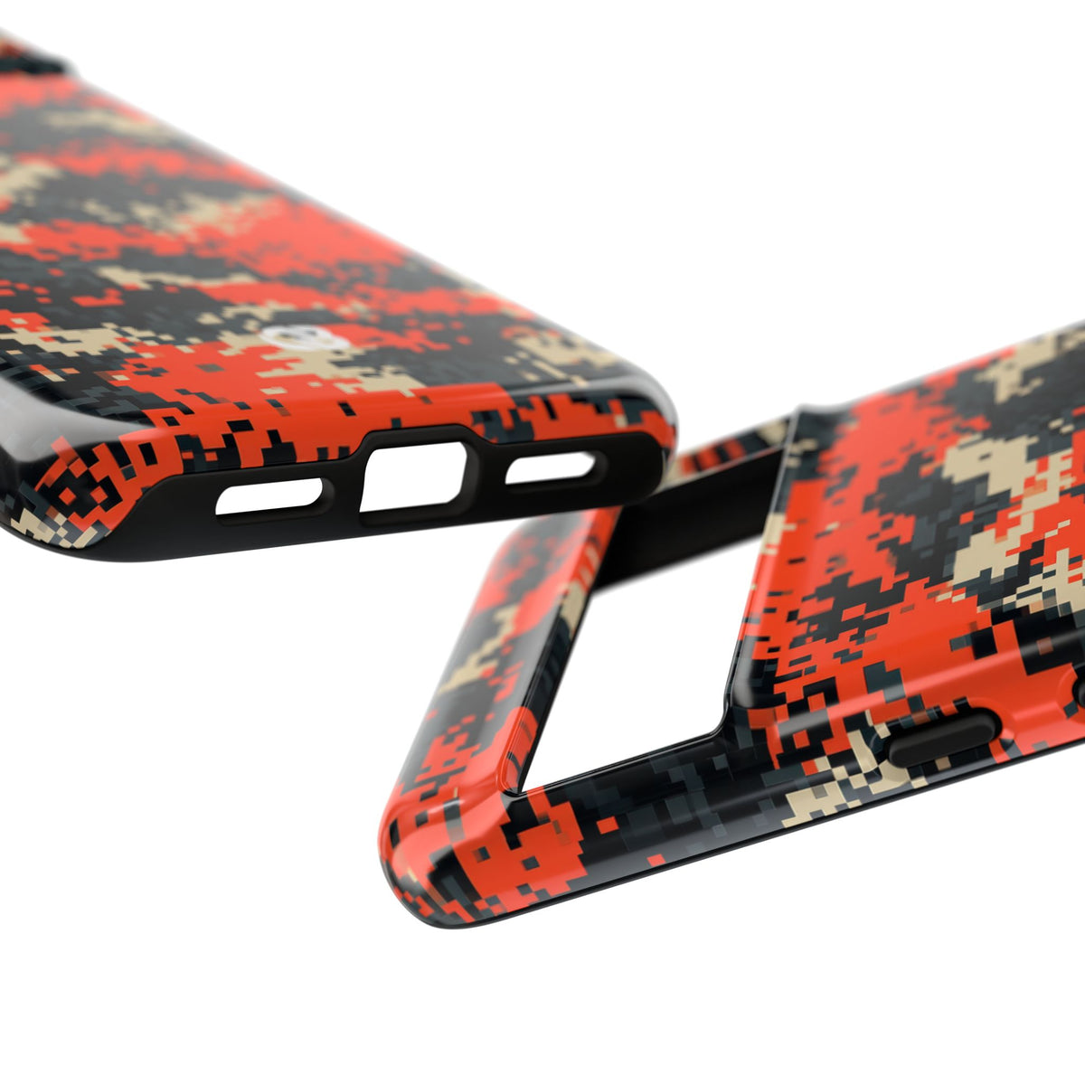 Signal Pixel Camo · Tough Phone Case for Pixel ·  Orange