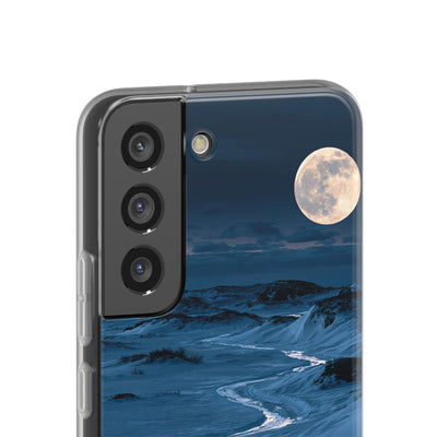 Arctic Moon Drift · Lite Phone Case for Samsung · Blue