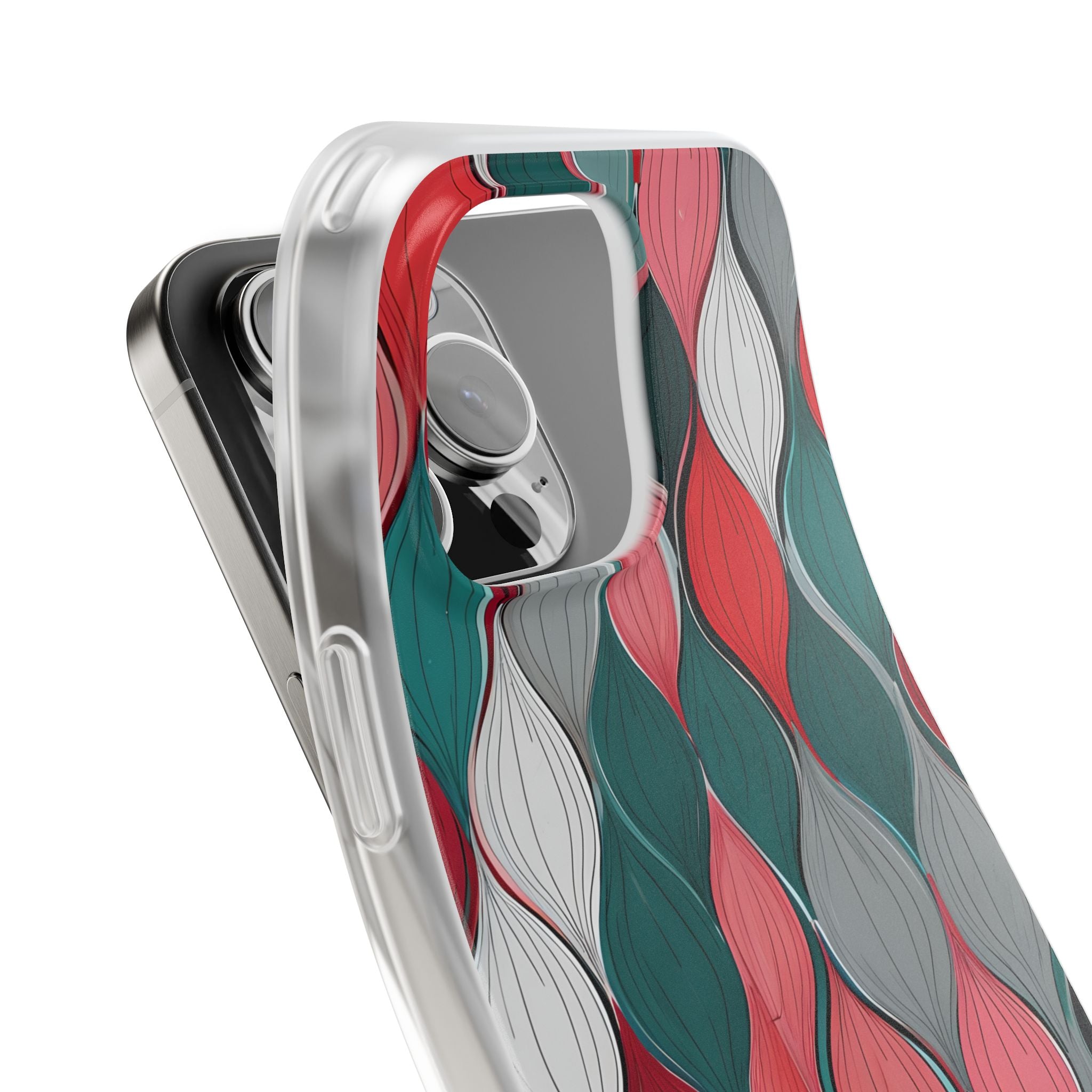 Slate Rose Ripple · Soft Phone Case for iPhone