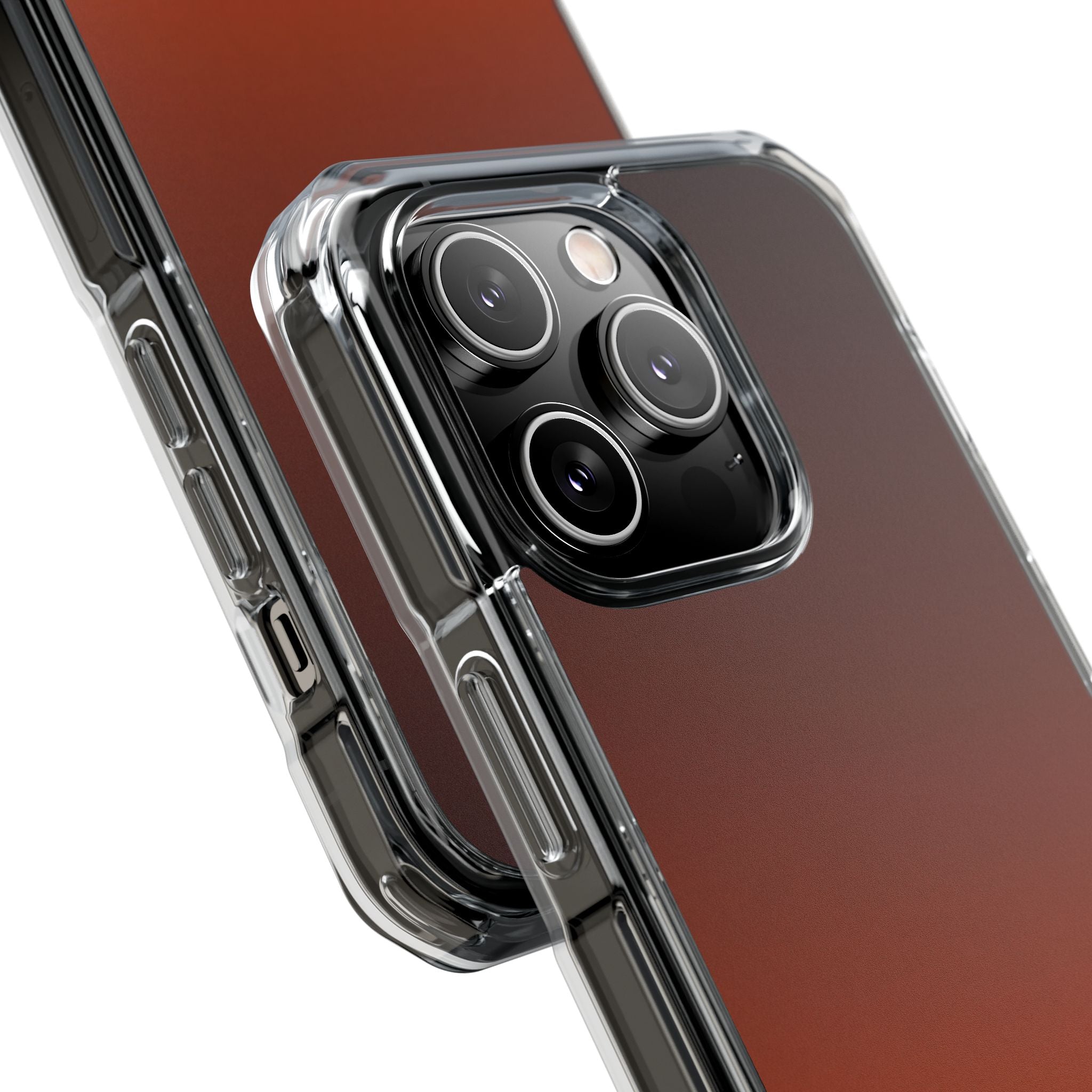 Orange Impact MagSafe Phone Case for iPhone - Obsidian Ember Fade