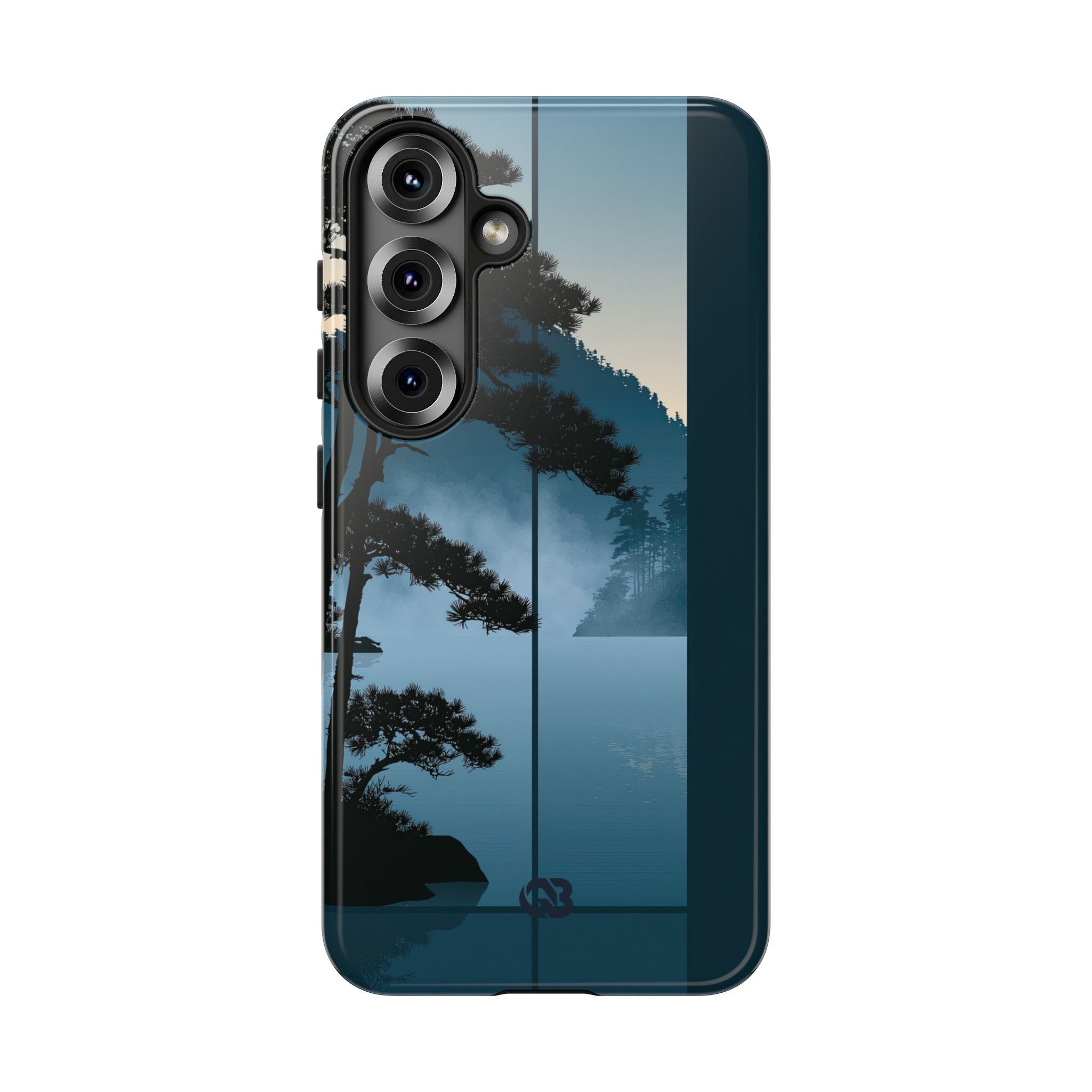 Blue Tough Phone Case for Samsung - Kyoto Mist Pine