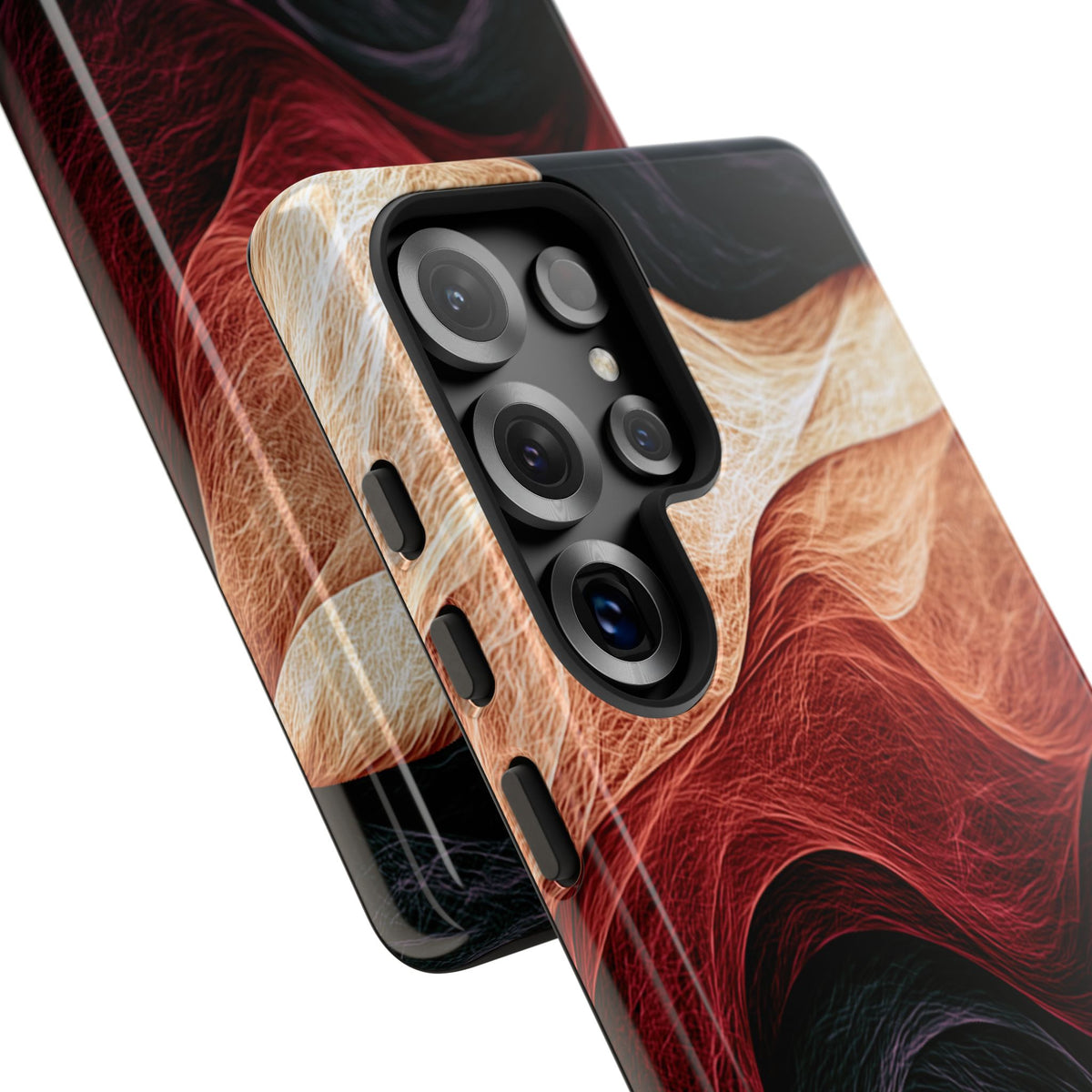 Ember Wave Dispersion · Tough Phone Case for Samsung · Red