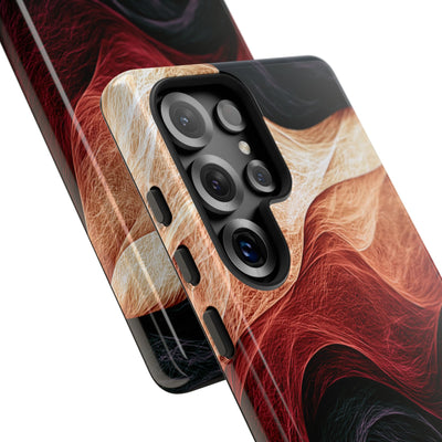 Ember Wave Dispersion · Tough Phone Case for Samsung · Red