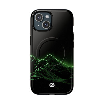 Nordic Mountain Contour · Tough 2.0 Magnetic Phone Case for iPhone · Black