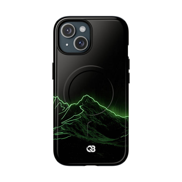 Nordic Mountain Contour · Tough 2.0 Magnetic Phone Case for iPhone · Black