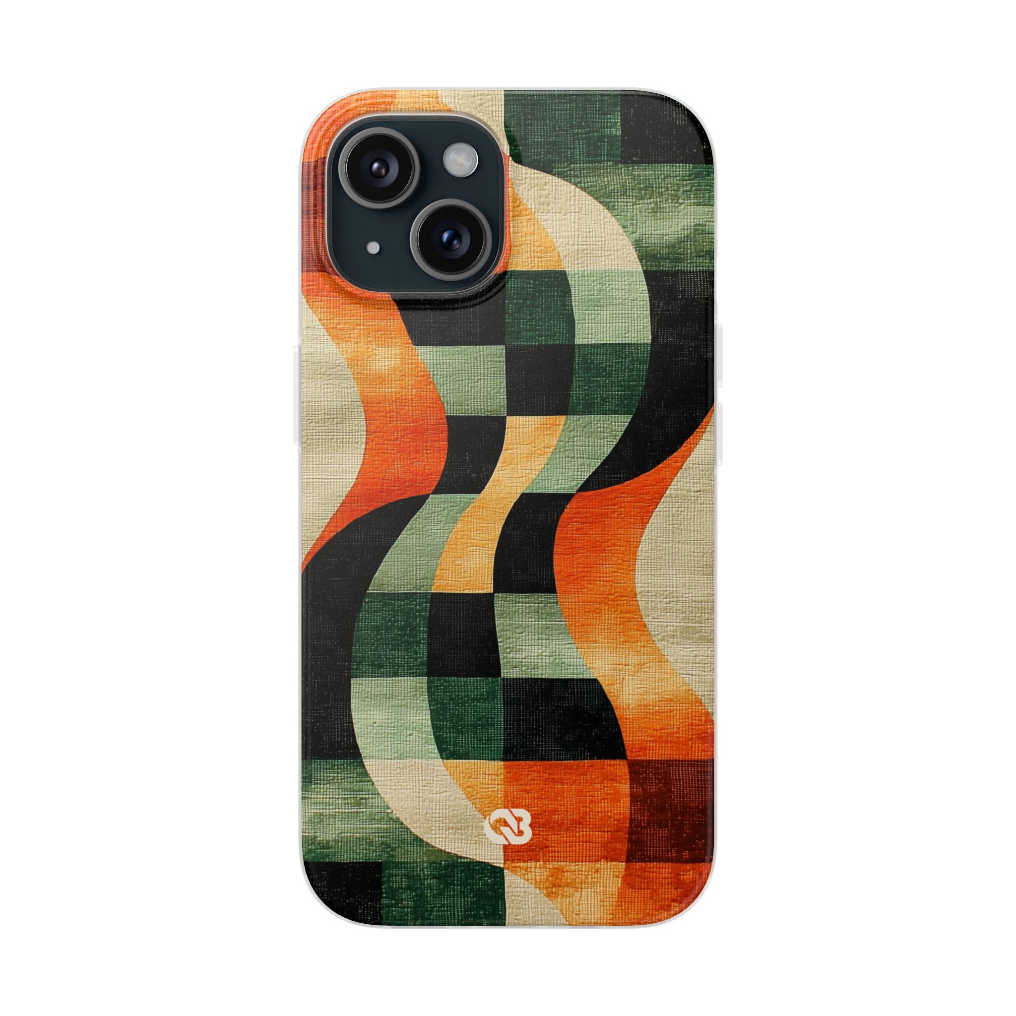 Burnt Orange Curve · Soft Phone Case for iPhone