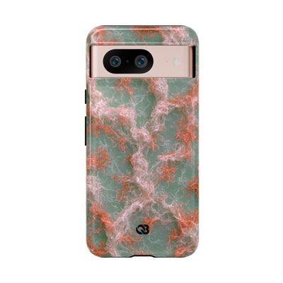 Coral Pixel Matrix · Tough Phone Case for Pixel ·  Green