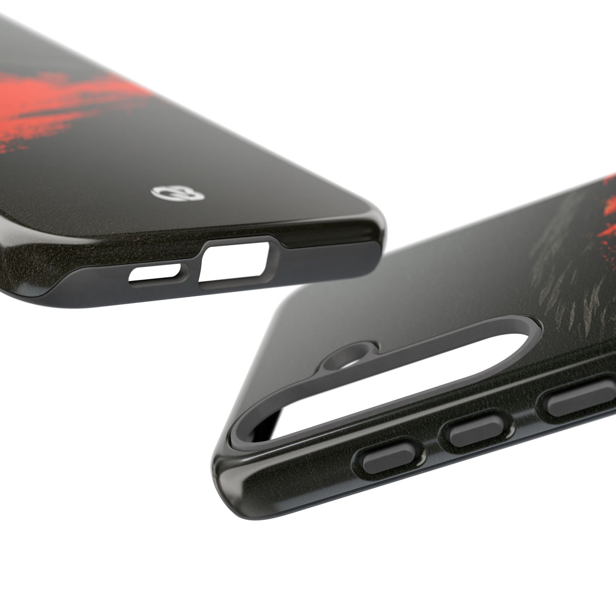 Crimson Raptor Noir · Tough Phone Case for Samsung · Black