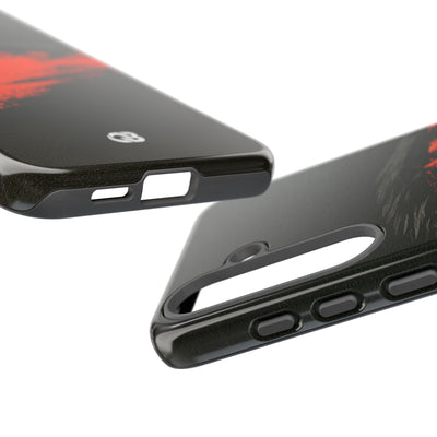 Crimson Raptor Noir · Tough Phone Case for Samsung · Black