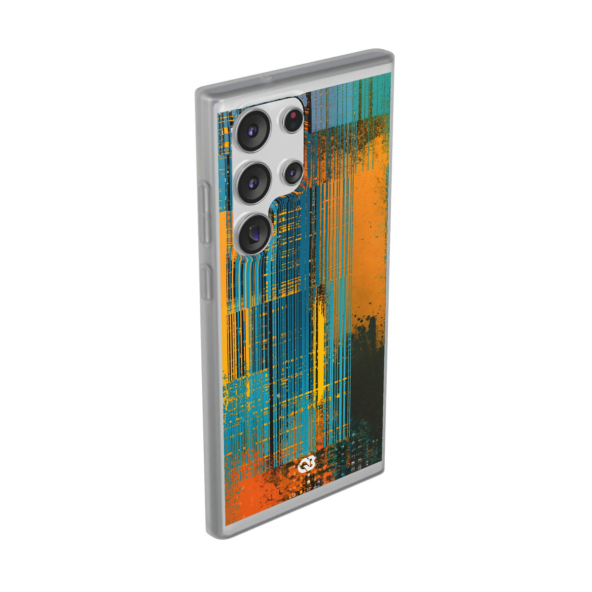 Cyber Glitch Stream · Lite Phone Case for Samsung · Teal