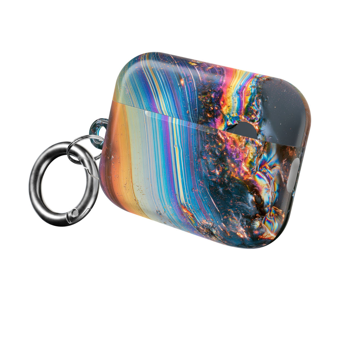 Prismatic Aura Flow · Hard Case for AirPods & AirPods Pro · Blue