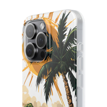 Sunny Palm Breeze iPhone 15 Pro Max Case - Soft