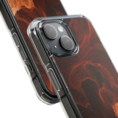 Amber Filament · Clear Impact Magnetic Phone Case for iPhone · Orange