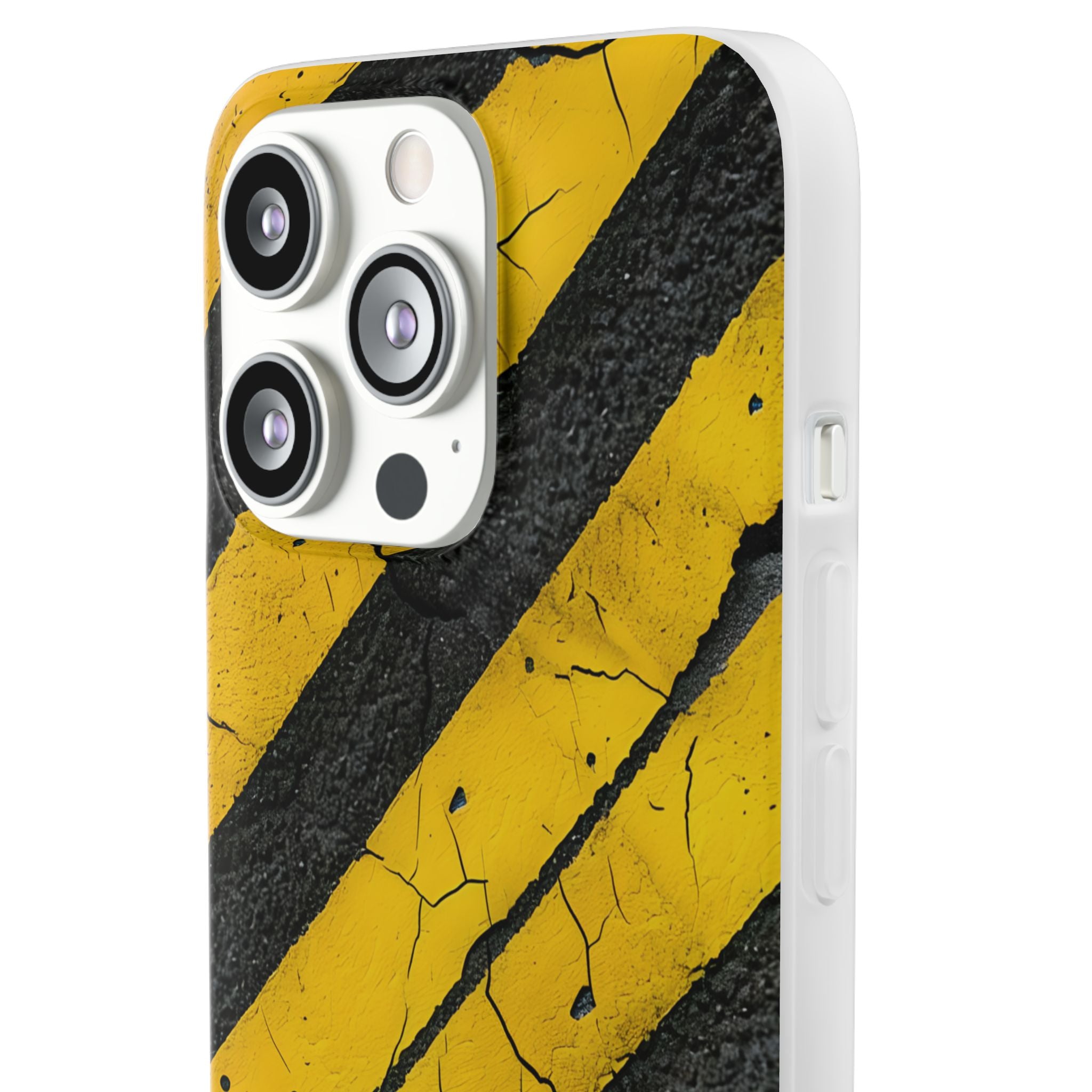 Yellow Stripe Distress iPhone 13 Pro - Soft