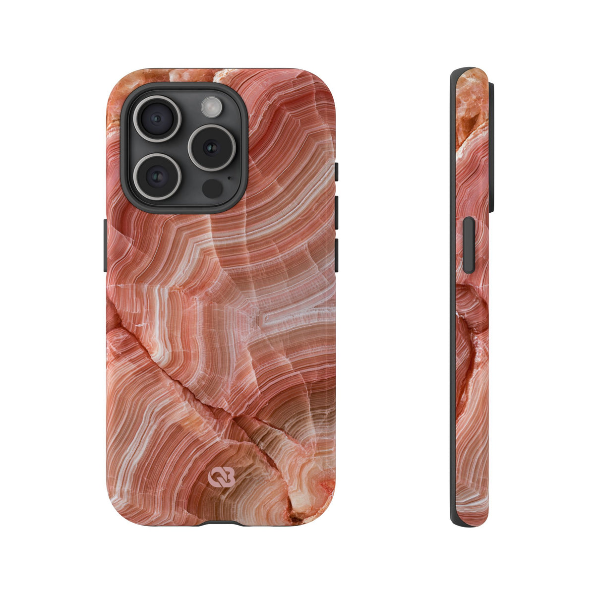 Blushing Rose Strata · Tough Phone Case for iPhone · Pink