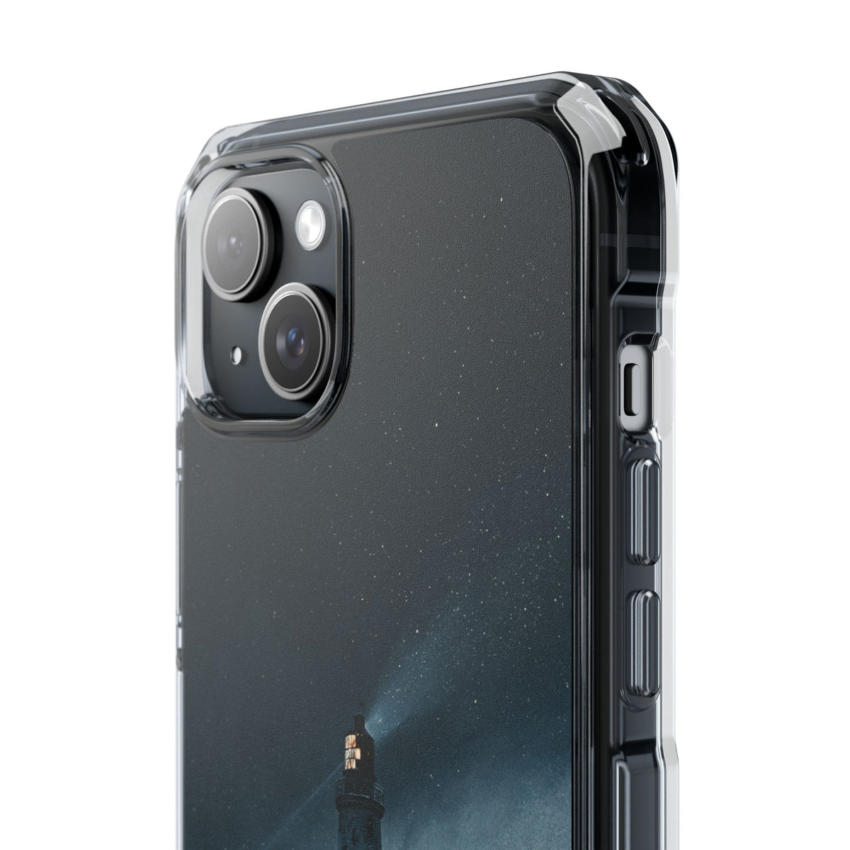 Nordic Coastal Beacon · Clear Impact Magnetic Phone Case for iPhone · Blue