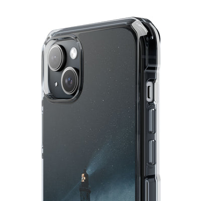 Nordic Coastal Beacon · Clear Impact Magnetic Phone Case for iPhone · Blue