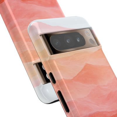 Alpenglow Ridge Vista · Tough Phone Case for Pixel ·  Orange