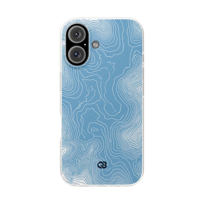 Blue Lite Phone Case for iPhone - Glacial Ridge Topo