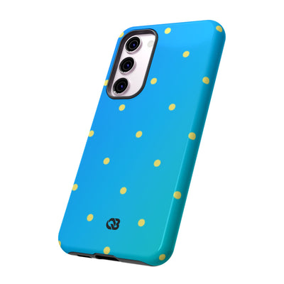 Cyan Sun Dots · Tough Custodia per Samsung