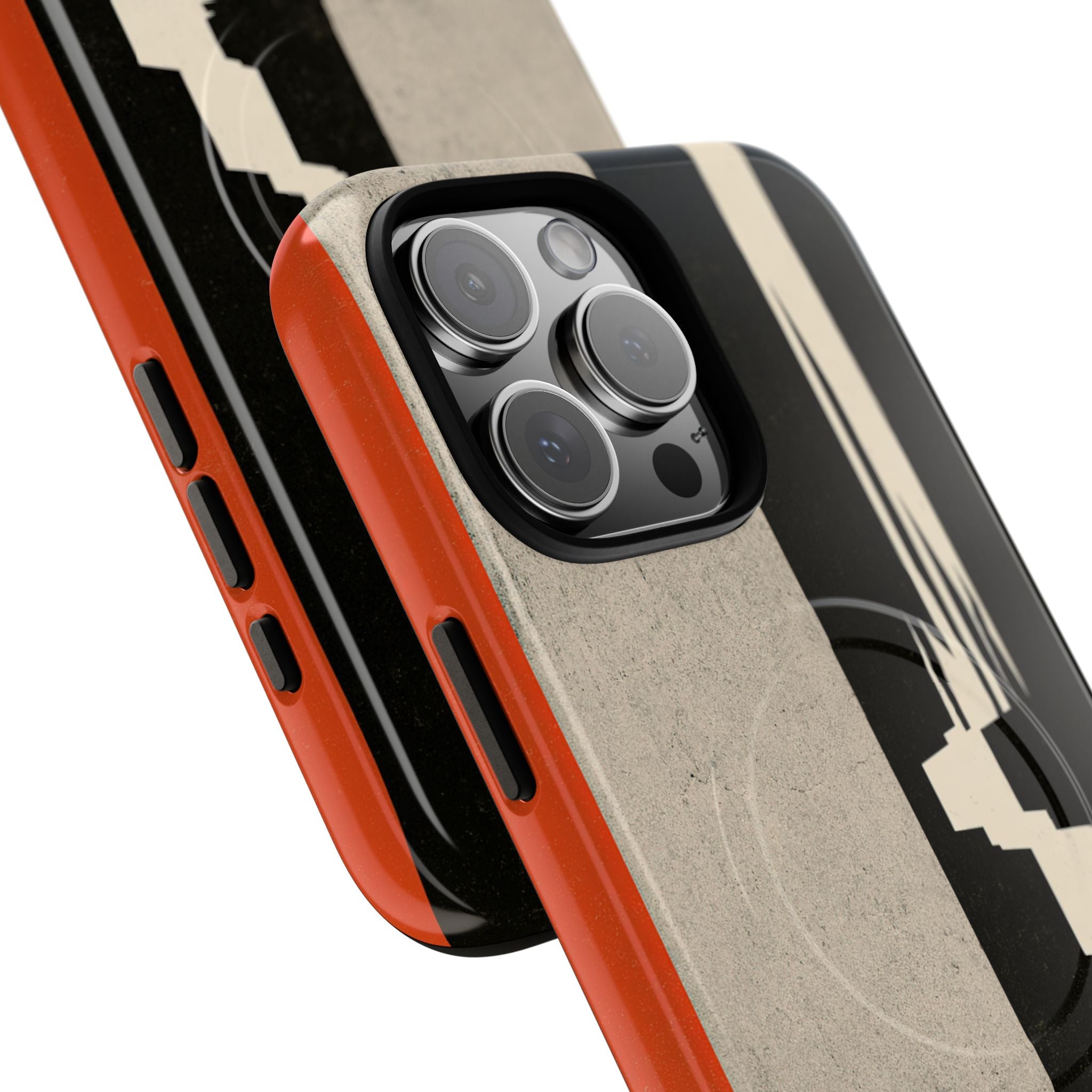 Orange Tough 2.0 Magsafe Phone Case for iPhone - Orange Monolith Rift