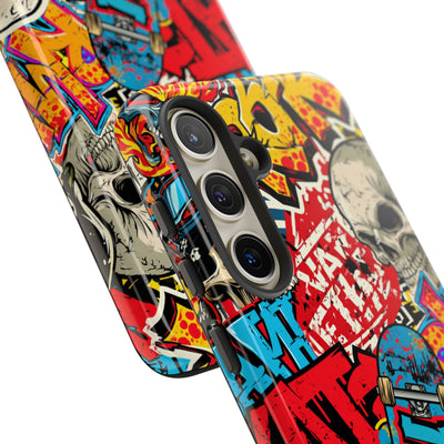 Skate Skull Riot · Tough Phone Case for Samsung · Red