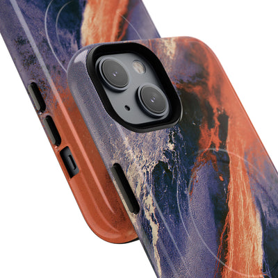 Solar Aura Drift · Tough 2.0 Magnetic Phone Case for iPhone · Orange