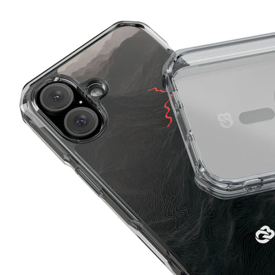 Crimson Ridge Pass · Clear Impact Magnetic Phone Case for iPhone ·  Black
