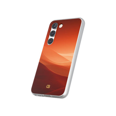 Orange Lite Phone Case for Samsung - Crimson Dune Gradient