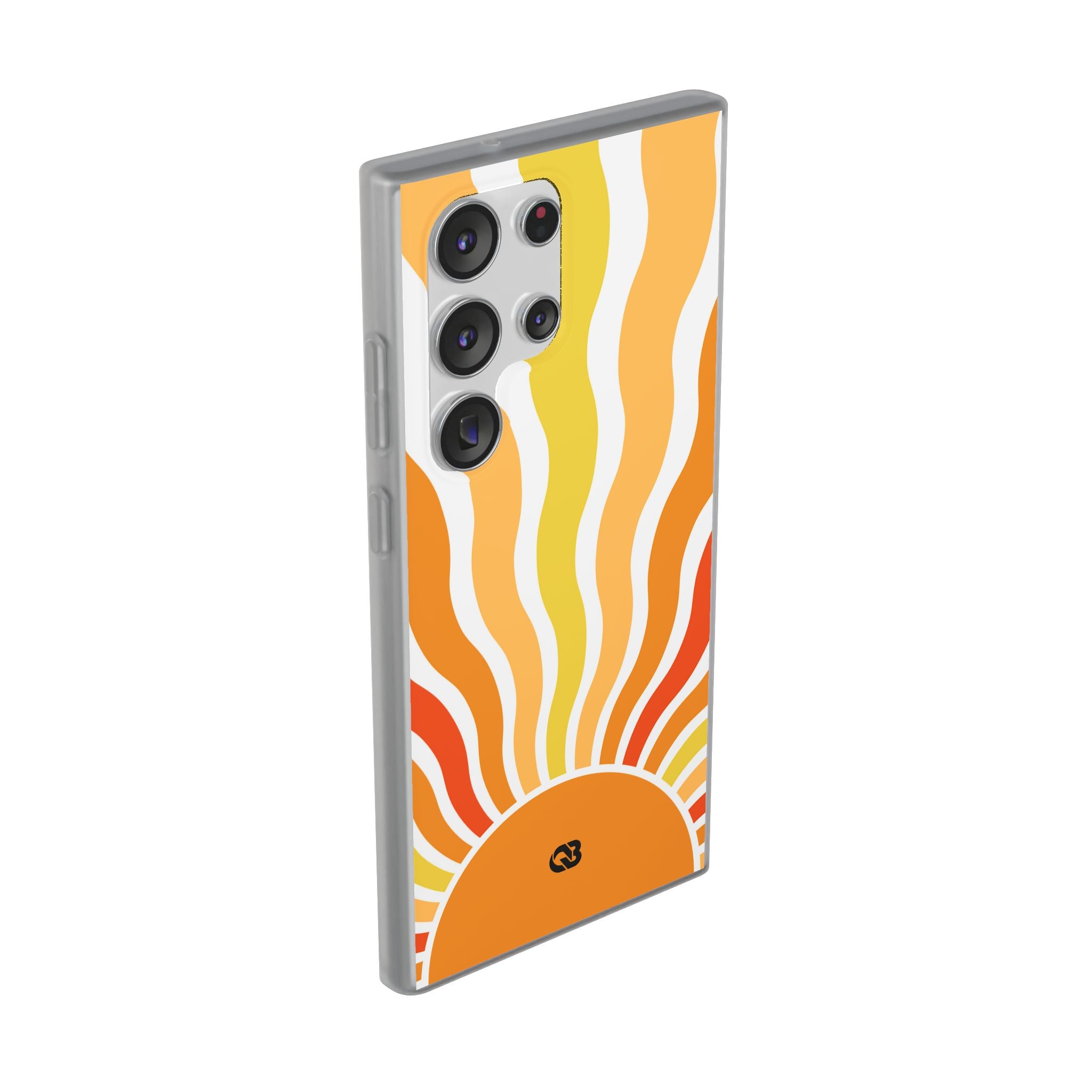 Amber Solar Waves · Soft Phone Case for Samsung