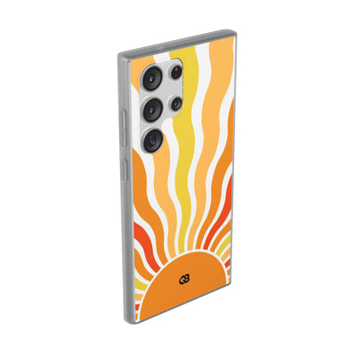 Amber Solar Waves · Soft Phone Case for Samsung
