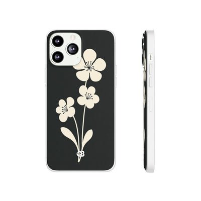 Nordic Blossom · Lite Phone Case for iPhone ·  Black