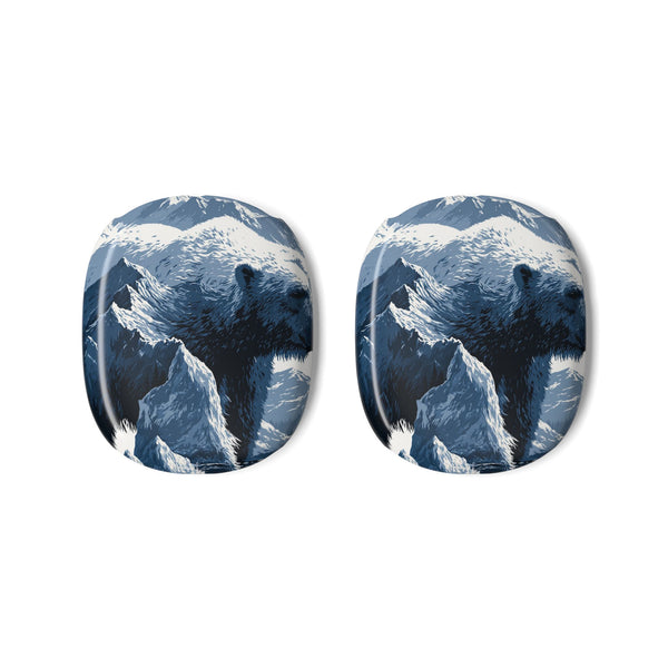 Fjord Summit Bear · Hard Case for AirPods Max · Blue