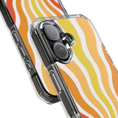 Amber Solar Waves · Impact Phone Case for iPhone · Magsafe
