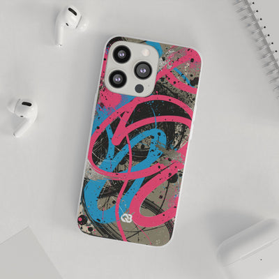 Cyber Splatter Flow · Lite Phone Case for iPhone ·  Pink