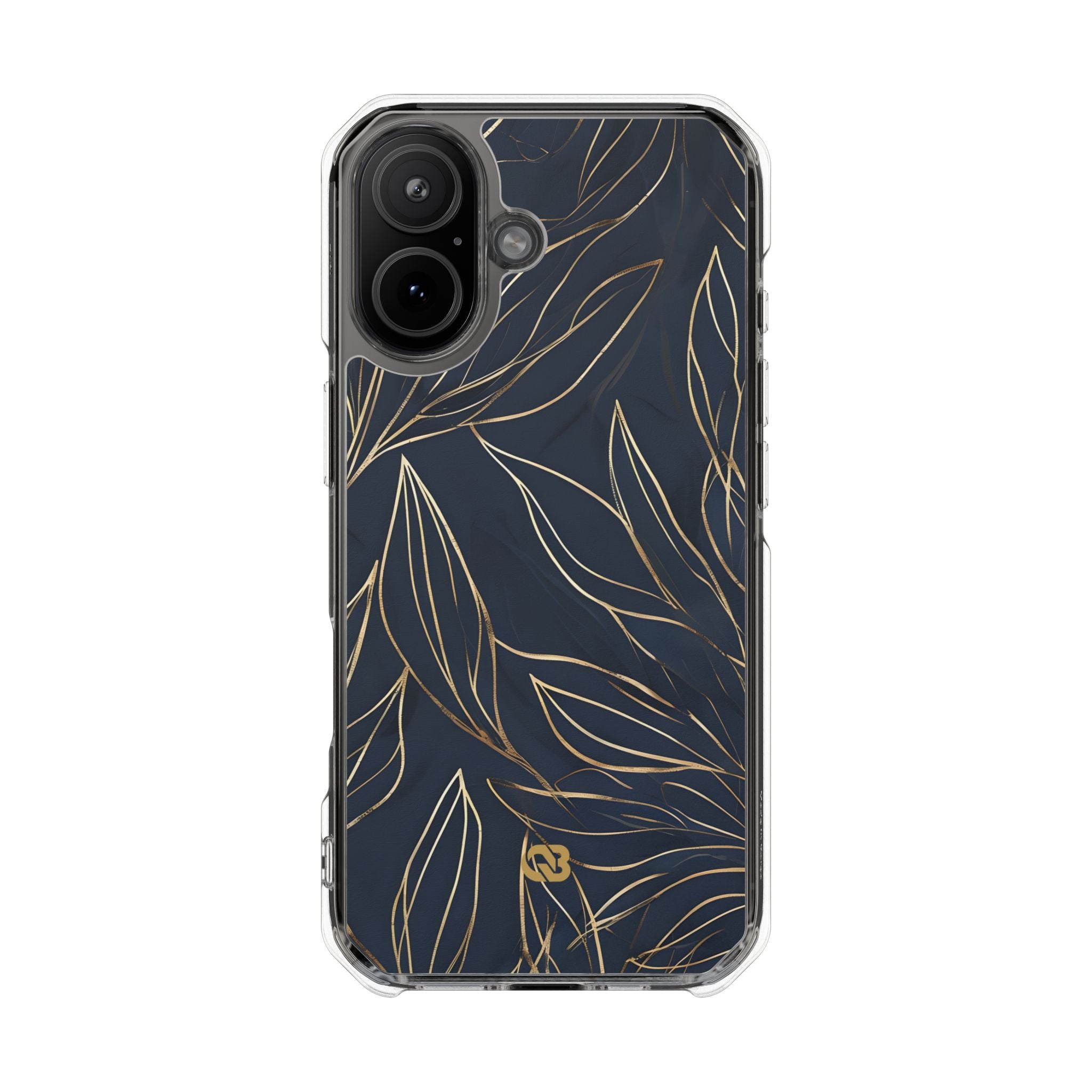 Gilded Navy Foliage · Impact Coque de téléphone pour iPhone · Magsafe