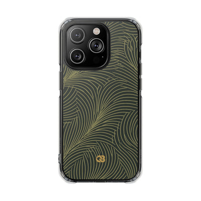 Green Impact MagSafe Phone Case for iPhone - Dark Olive Plume