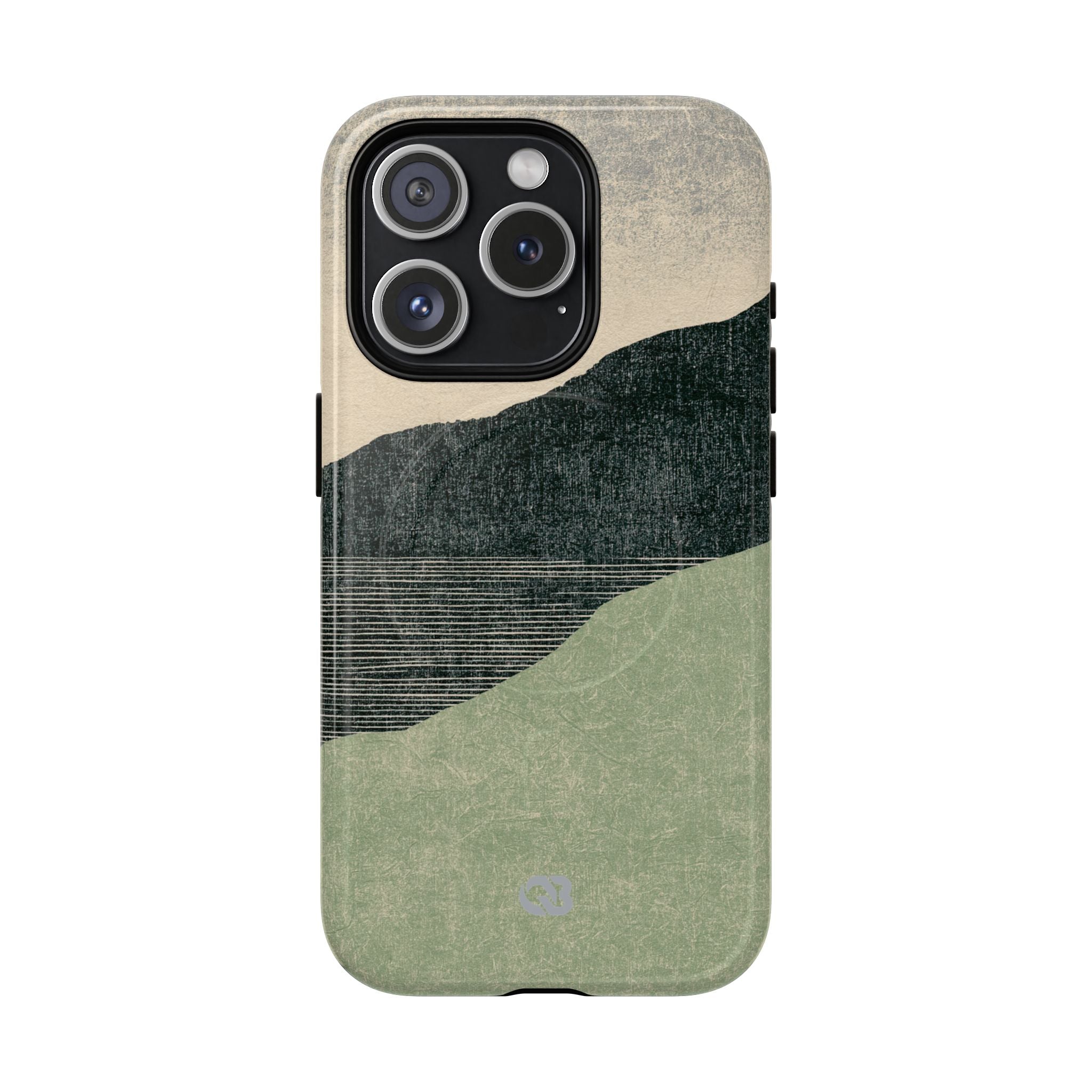 Green Tough 2.0 Magsafe Phone Case for iPhone - Moss Ridge Grain