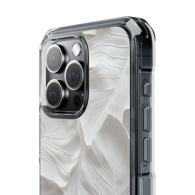 Sculpted Ivory Leaves · Impact Phone Case for iPhone · Magsafe