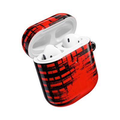 Crimson Redaction · Hard Case for AirPods & AirPods Pro · Black